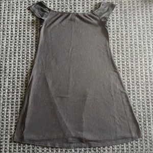 black off the shoulder dress